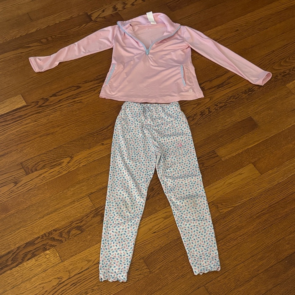 Pink and White Kids Pajama Set